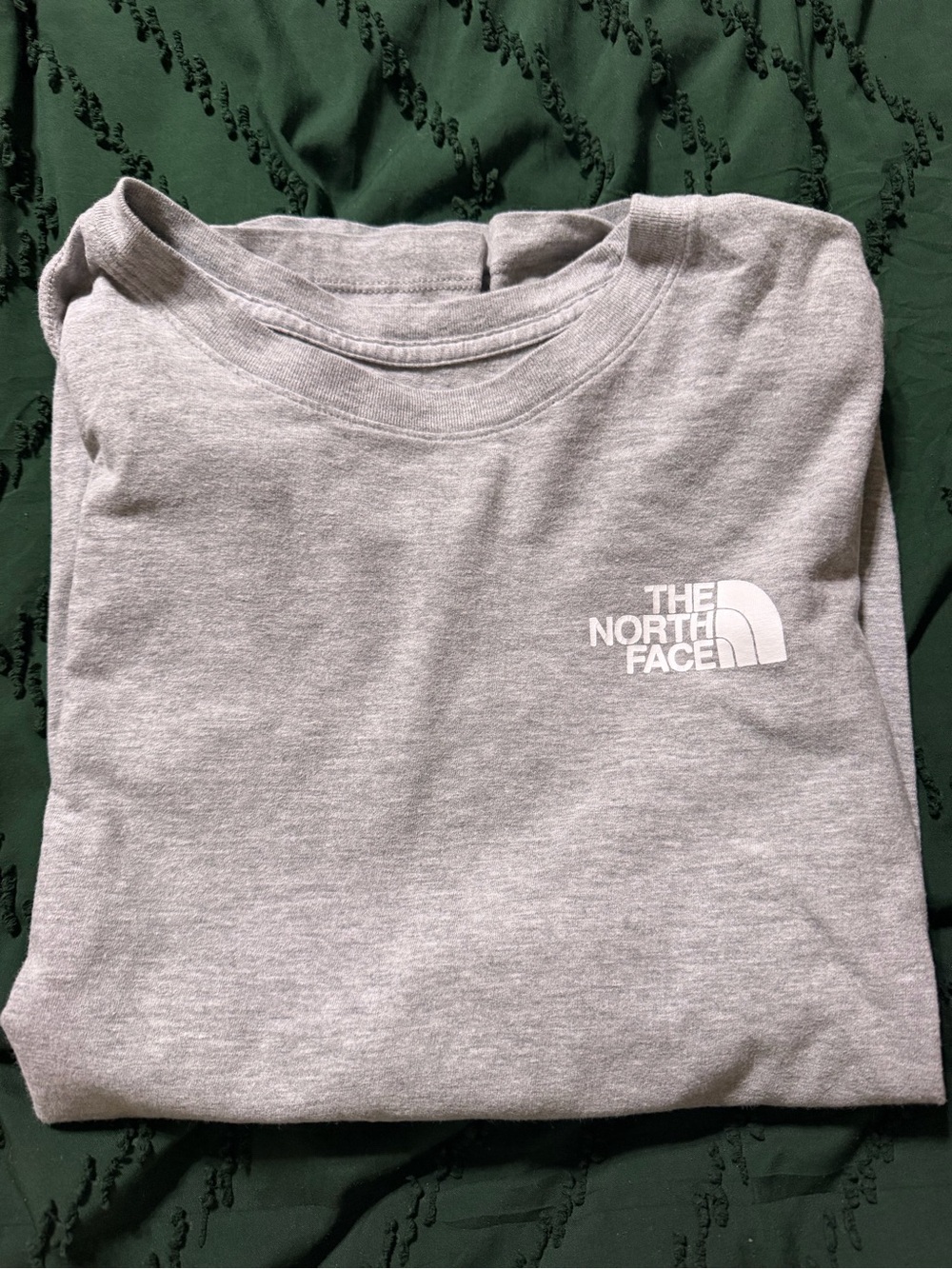The North Face Light Gray Logo Crew Tee